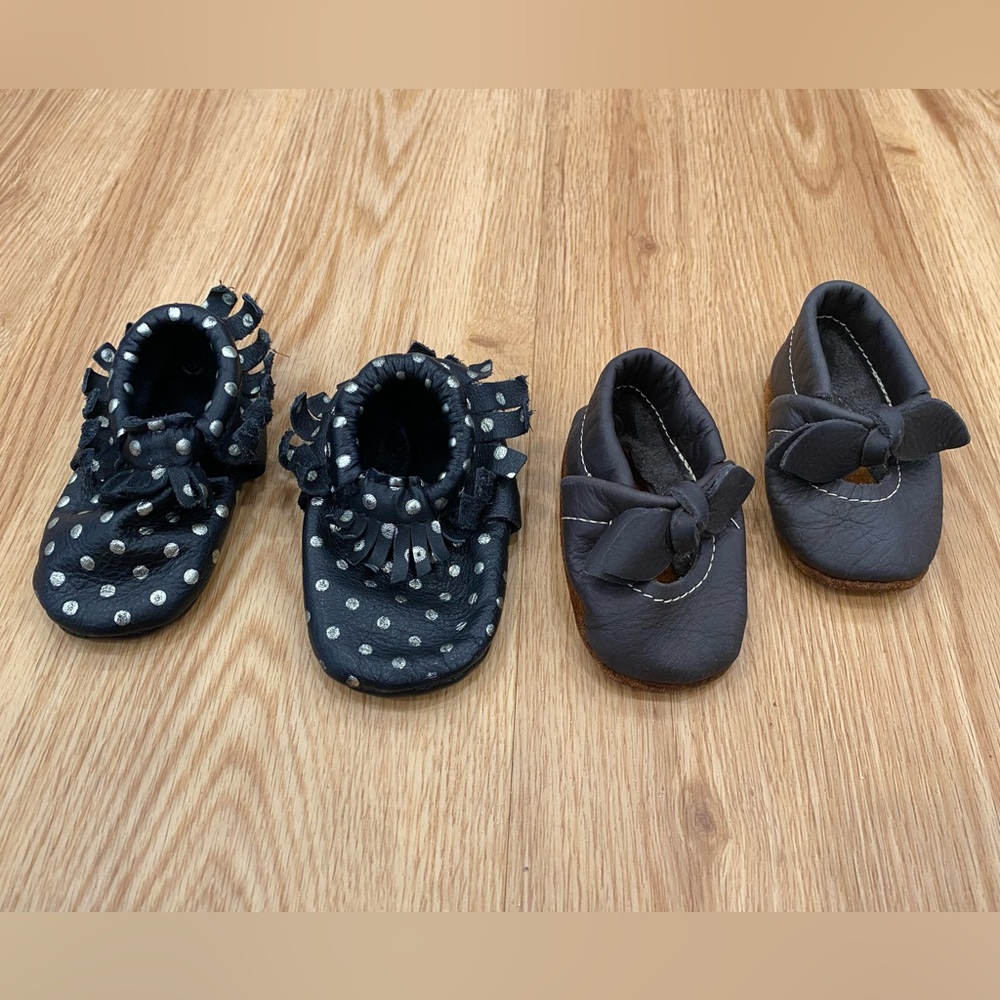 Freshly Picked and Starry Knight Baby Mocassins